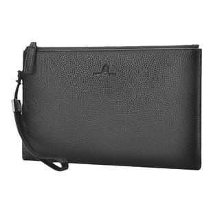 稻草人真皮手拿包男款2025款头层牛皮男士钱包软皮大容量信封包