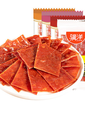 骥洋猪肉脯原味香辣靖江特产肉干
