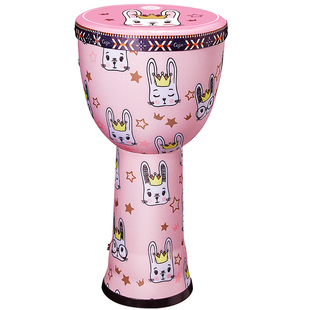 前谷非洲鼓儿童女便携大8寸幼儿园专用轻质小学生手拍打击鼓乐器