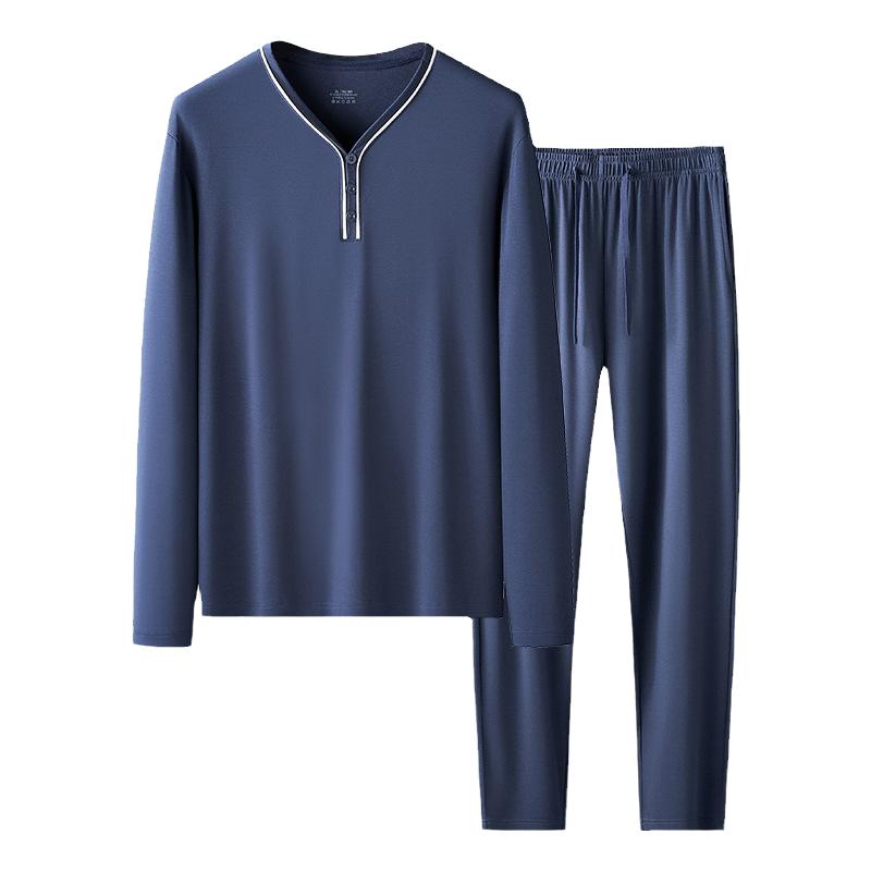 80s双面高支莫代尔男士家居服