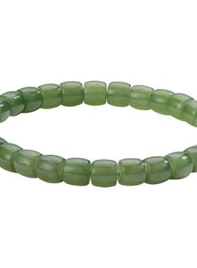 周大生天然碧玉手串湖水绿手链