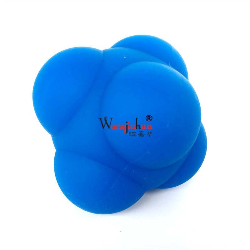 六角反应硅胶球灵敏反弹球训练筋膜款速度球变敏捷球亚马逊向