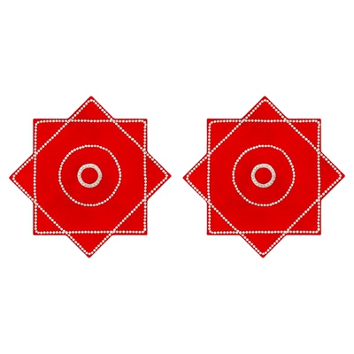 俏秧歌跳舞专用麻纱八角巾道具