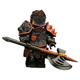 荣耀战魂霍顿中古战士中世纪骑士游戏角色第三方拼装积木人仔玩具