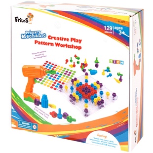 FritzS儿童电转拧螺丝三岁男孩动手电钻礼物组装早教益智拆装玩具