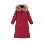 超长120cm升级脚踝款款獭兔毛派克服大毛领可拆卸真皮草过膝大衣