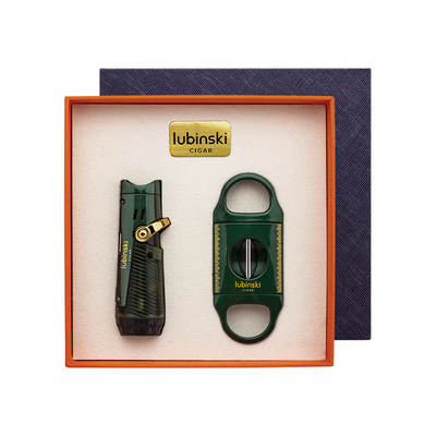 鲁宾斯基多功能打火机雪茄剪套装