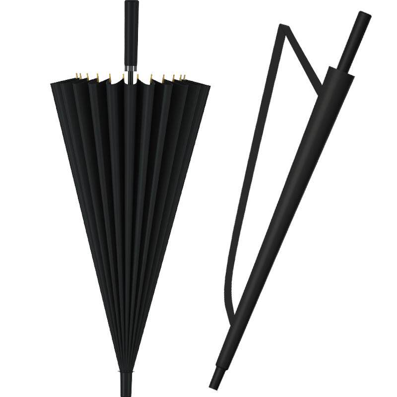 雨伞男士自动24骨长柄直杆加大加固防台风超大号双人加厚直柄大伞