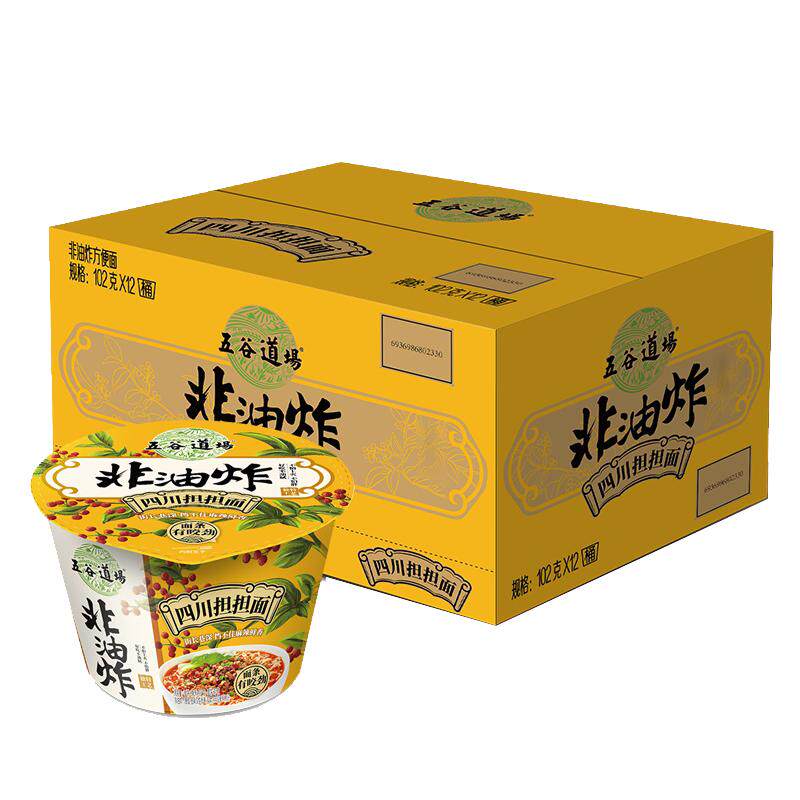 五谷道场非油炸方便面番茄鸡蛋面
