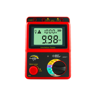 希玛AR907A+数字兆欧表 AR3125高压绝缘电阻测试仪 数字摇表