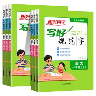 阳光同学写好规范字一年级上二三四五六上册下册小学语文人教版全国通用同步专项训练字帖练字帖生字摹写临摹规范书写RJ