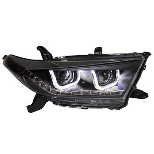 适用于12-14款丰田汉兰达大灯总成改装LED日行灯流光转向激光大灯