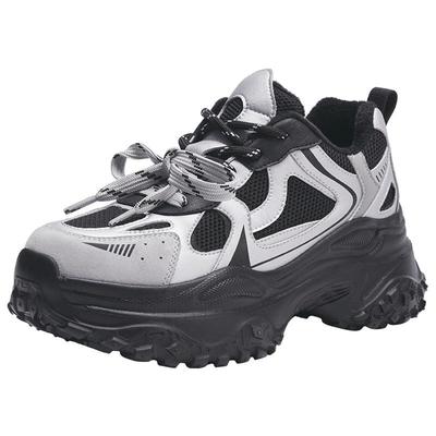 热风女鞋加绒老爹鞋运动休闲鞋