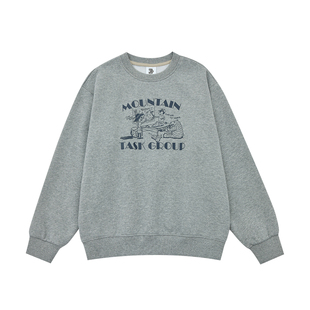 MAXforFUN童装25秋冬儿童加绒卫衣远山小队印花长袖套头上衣男童