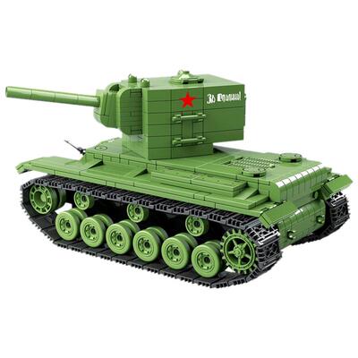 全冠KV2坦克益智积木模型拼装