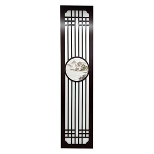 影视墙新中式电视背景墙雕花板仿古镂空花格木饰面屏风pvc木格栅