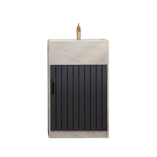 户外立柱洗手盆一体落地式庭院大理石洗手台室外阳台石头洗脸台盆