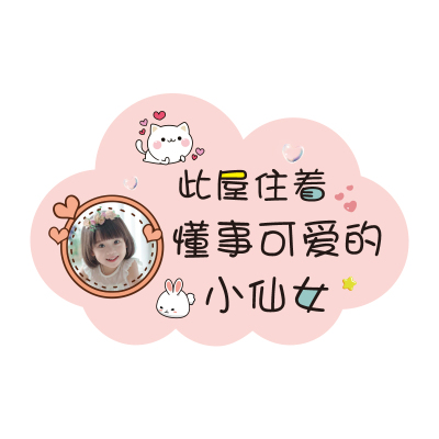 公主房间门牌少女心卧室布置挂饰