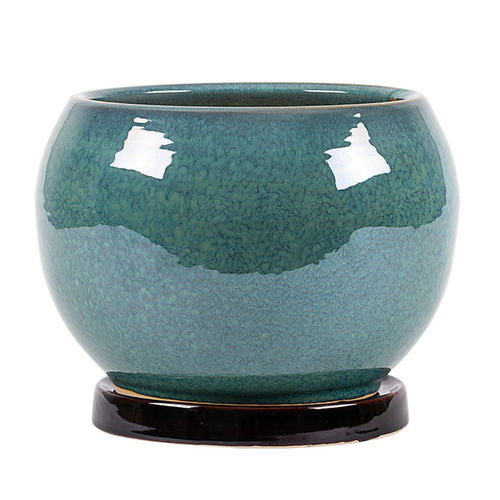 球形花盆陶瓷兰花专用盆花器多肉花盆室内花卉盆植物盆栽陶瓷花盆