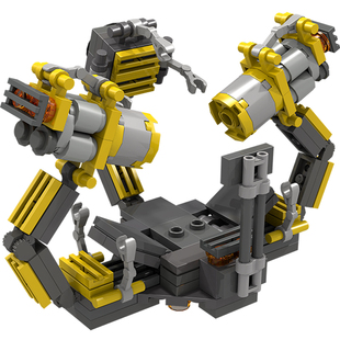 MOC原创积木钢铁侠基地卸甲台拆甲台复联拼搭积木男孩玩具