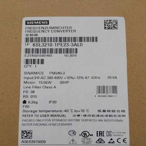 议价原装6SL3210-1PE23-3AL0 西门子G120 PM240-2功率模块 11kW变