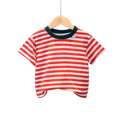 可衣棉尔圆领休闲短袖T恤