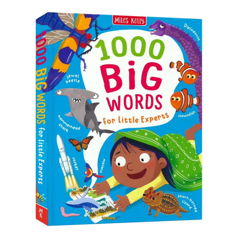 【自营】1000 Big Words for Little Experts 3-6岁 幼儿英语单词图解词典 启蒙认知 恐龙 人体 海洋 儿童百科读物 英文原版进口