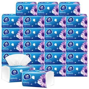 维达纸巾抽纸30包100抽整箱大包家用实惠装餐巾纸面巾纸卫生纸