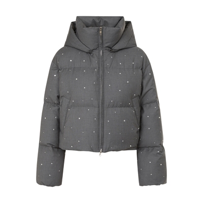 【祝绪丹同款】朗姿集团LIME莱茵2025冬季新泡芙羽绒服连帽鹅绒女