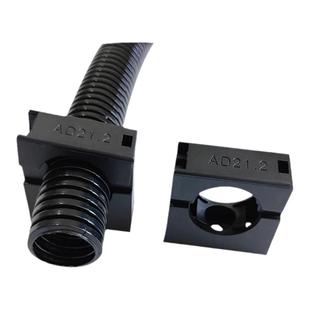 启帆塑业塑料波纹管支架软管电缆套线管固定阻燃尼龙管卡扣卡接AD