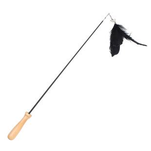 伸缩逗猫棒羽毛带铃铛仙女棒长杆逗猫玩具猫猫的耐咬猫咪用品羽毛