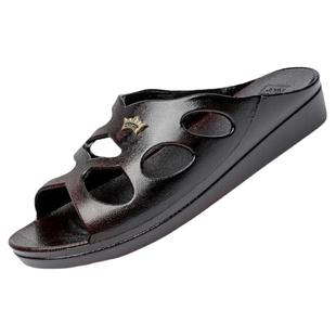 妈妈喜欢的经典油拖鞋夏天穿着巨透气舒适防滑耐磨室内居家凉拖鞋