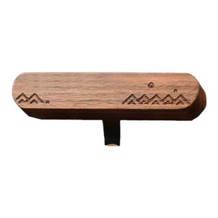 黑胡桃木车载香薰香水精油扩香器汽车出风口淡香特斯拉孕婴