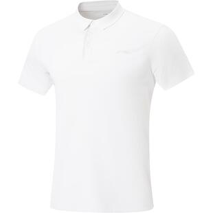 李宁防晒POLO衫男夏季2026新款吸湿速干翻领T恤商务男装运动短袖