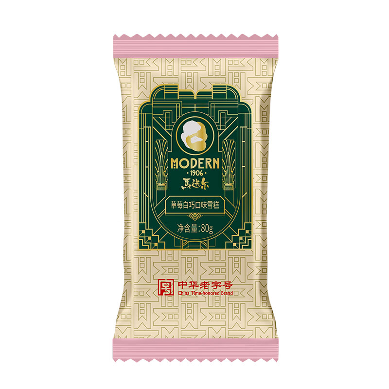 马迭尔草莓白巧冰淇淋