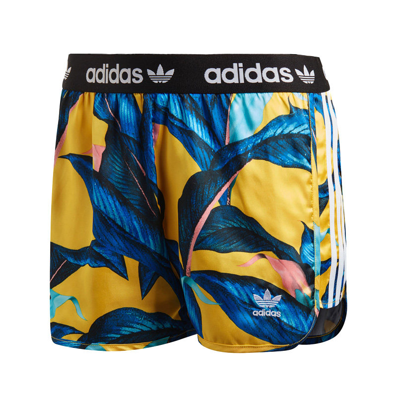Adidas/阿迪达斯正品 三叶草新款女子印花沙滩休闲短裤 DH3062
