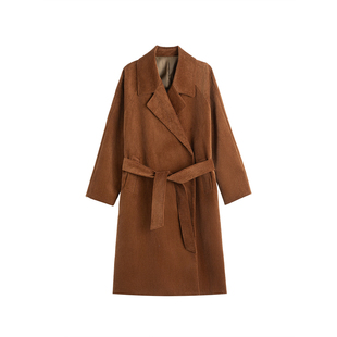 INSOMNIA失眠者 秋冬季复古灯芯绒宽松超大廓形翻领浴袍大衣外套