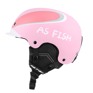 儿童滑雪头盔女雪盔雪镜一体式装备男专业单板滑雪帽滑雪眼镜套装