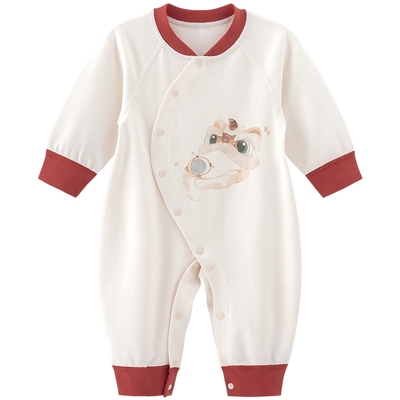 乖奇熊春秋季男女宝宝纯棉连体衣