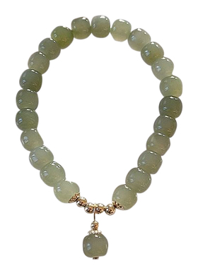 原创设计小众国潮和田玉玉手链女