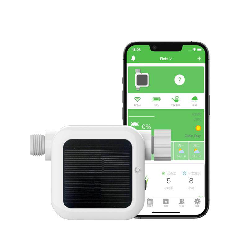 美国耐德珑Netro智能水阀定时器Pixie远程太阳能WiFi灌溉浇花神器