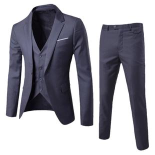 Men's suit+pants+vest Tuxedo Suit Male Suits formal clothes
