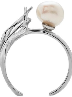 PEARLONA女高级感珍珠开口戒指