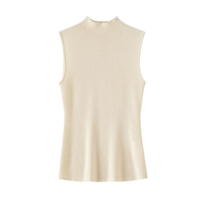 BANANACICI简约小高领针织背心