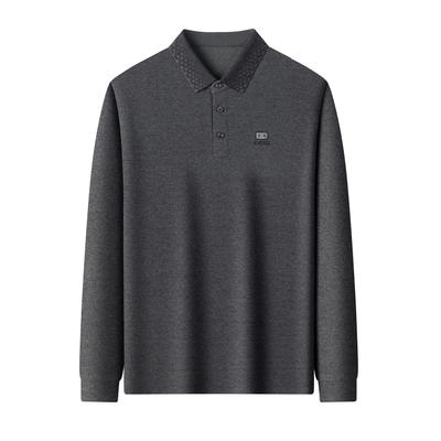 罗蒙春秋长袖polo衫商务休闲上衣