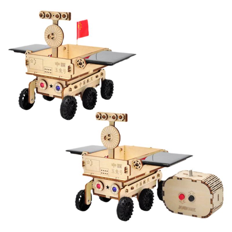 太阳能玉兔号月球车模型遥控航天科技小制作手工diy拼装生日礼物