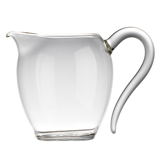 泥印高级玻璃泡茶公道杯分茶器茶海单个茶具公杯女大容量功夫茶杯