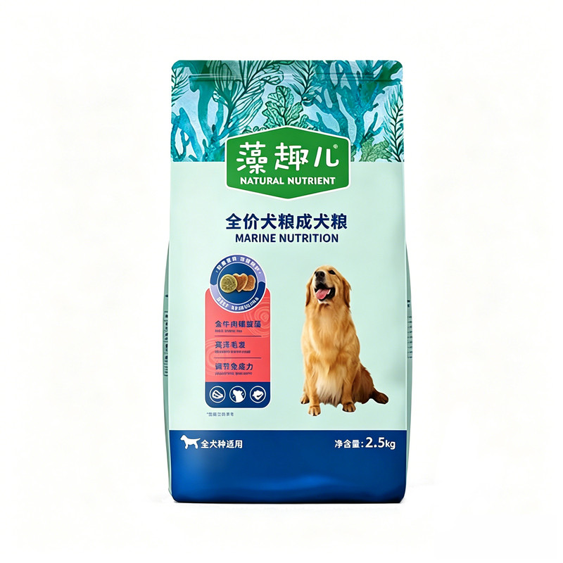 藻趣儿成犬牛肉螺旋藻美毛狗粮
