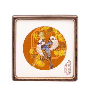 南京云锦研究所博物馆白头永偕摆件非遗工艺伴手礼新婚礼物礼盒