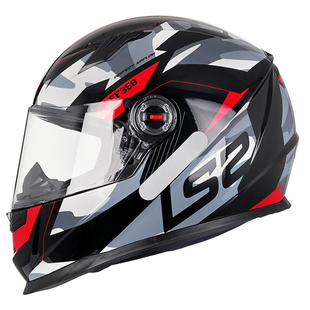 LS2摩托车骑行头盔男士机车全盔四季通用女赛车跑盔冬季防晒FF358